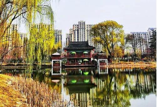 天水馬跑泉公園，這滿園春色似美人的嫣然一笑般撩人