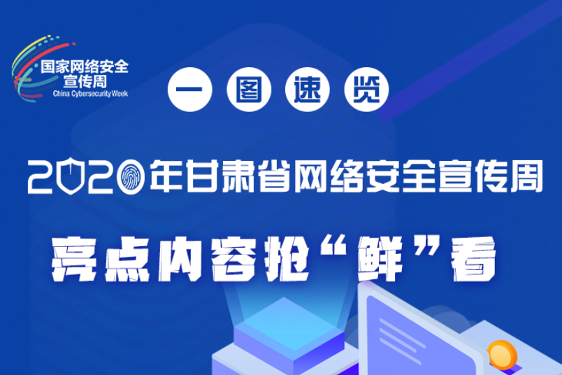 一圖速覽2020年甘肅省網(wǎng)絡(luò)安全宣傳周，亮點(diǎn)內(nèi)容搶“鮮”看！