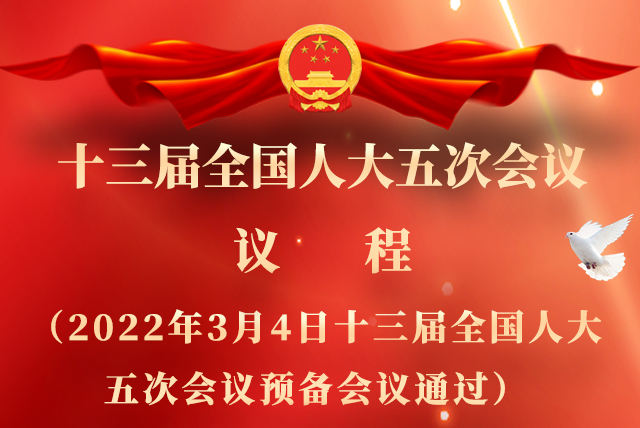 微海報|全國人大會議議程來了！