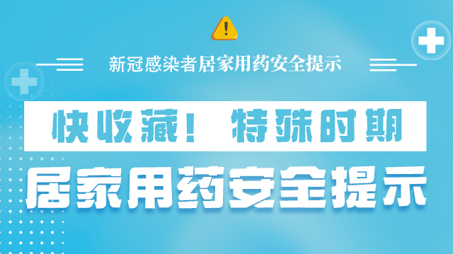 海報|快收藏！特殊時期，居家用藥安全提示→