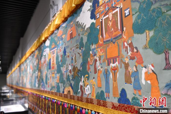 8月20日，“塔影河聲吉祥千年——涼州會盟暨蘭州與武威文物聯(lián)展”在蘭州市博物館開展。戴文昌 攝