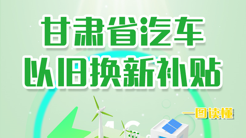 海報|重大利好！甘肅省汽車以舊換新補貼來了