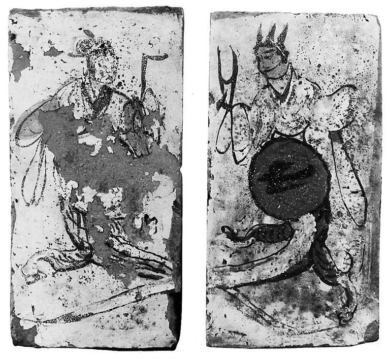 高臺(tái)縣博物館藏魏晉墓出土的女媧、伏羲畫像磚